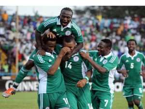 Super Eagles Celebrate