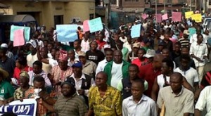 students protest