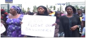 Protesting-women-Chibok-Girls