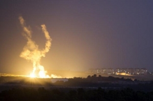 Israeli rocket is fired into the northern Gaza Strip