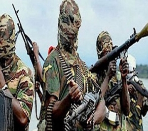 BokoHaram WIT GUNS 1 300x266 Suspected Boko Haram Members Kill Police In Kaduna