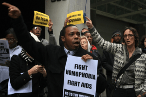 Uganda gay protest