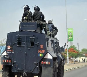 Nigerian Police on patrol