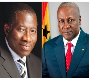 Goodluck Jonathan and John Mahama.