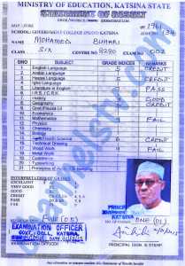 Buhari certificate 2