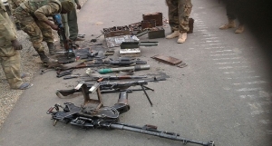 Arms seized from the  terrorists