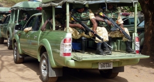 NIGERIA-ELECTIONS security forces show of force