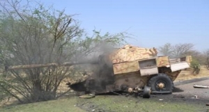 Boko Haram terrorists fighting vehicles destroyed by troops