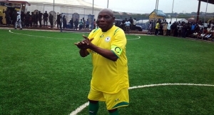 Obasanjo In Football Kit