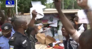 Vehicle Carrying election materials in Delta State