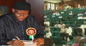 Goodluck Jonathan and National Assembly on constitution amendment 