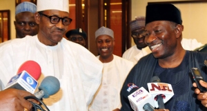 Muhammadu Buhari - Goodluck Jonathan in Abuja