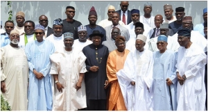 President Jonathan and other members of the National Council of State