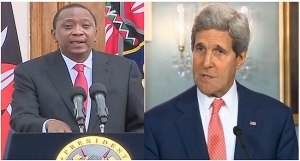 Uhuru Kenyatta and John Kerry