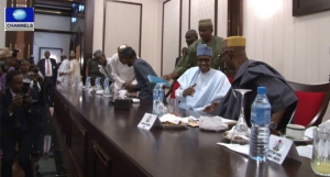 Muhammadu-Buhari-House-Of-Reps-APC-Members-meet