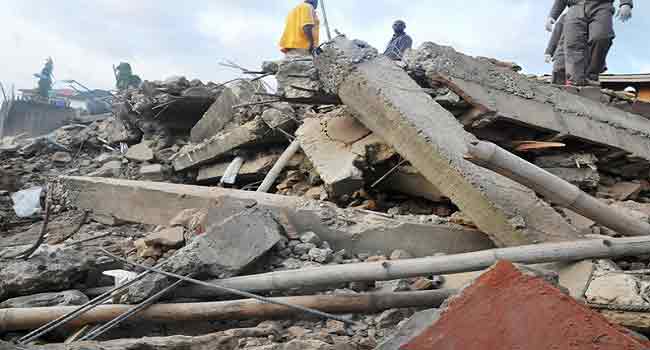 Three Escape Death In Ilorin Building Collapse • Channels Television - CHANNELS TELEVISION