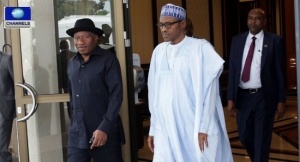 Goodluck Jonathan and Muhammadu Buhari