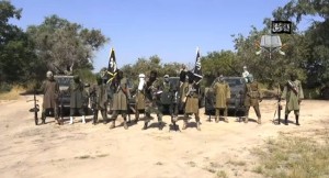 Boko Haram terrorists in north east Nigeria