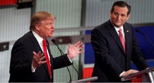 Donald Trump and Ted Cruz