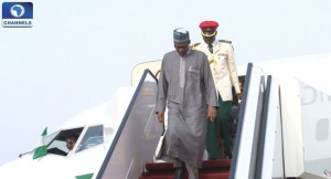 Muhammadu-Buhari-returns-from-Saudi-Arabia