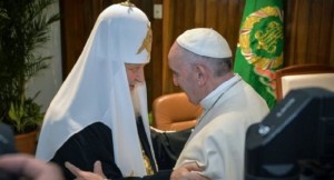 pope Francis and Kirill