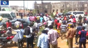 Benue University students protest fees increment