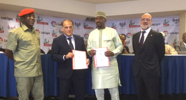 NPFL-La-Liga-sign-Partnership