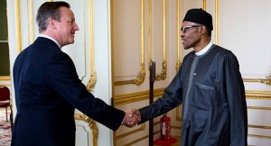 David Cameron and Muhammadu Buhari