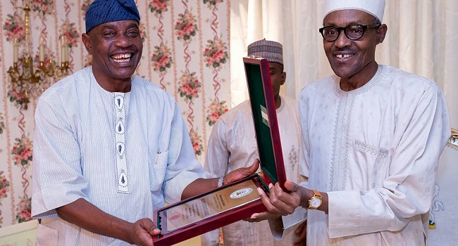 Solomon Arase and President Muhammadu Buhari