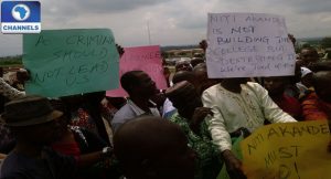 Osun State College of education workers protest