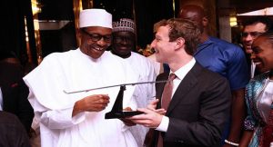 Muhammadu Buhari and Mark Zuckerberg