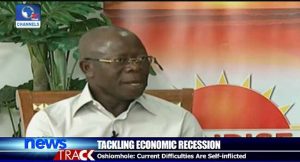  Economic Recession, Nigerians, Change, Consumption Pattern, Oshiomole