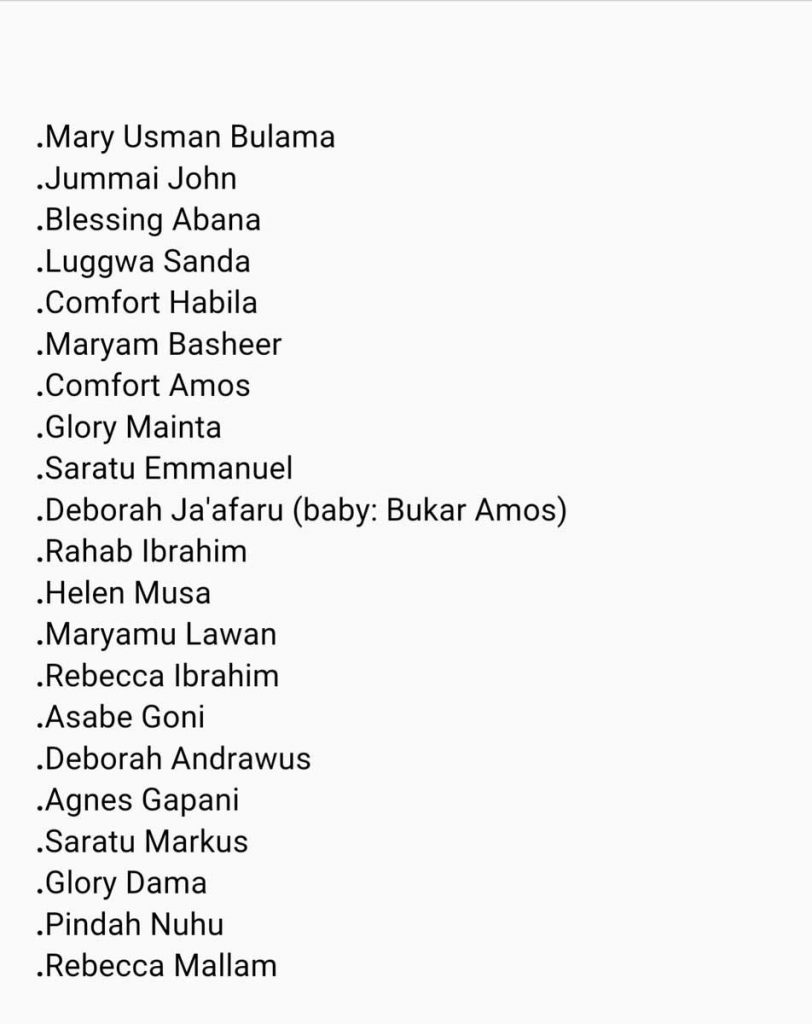 chibok-girls-names