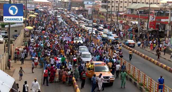 supporters blocked the major highways, singing solidarity songs in support of Jegede