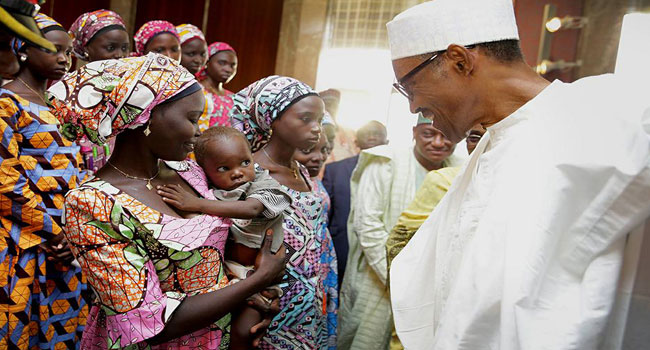 muhammadu-buhari-and-chibok-girls