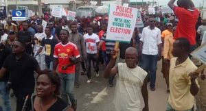 PDP, supporters, edo, election, protest