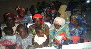 rescued women and children from boko haram