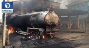 Vehicles, Houses Razed As Fire Engulfs Fueling Station in Ekiti