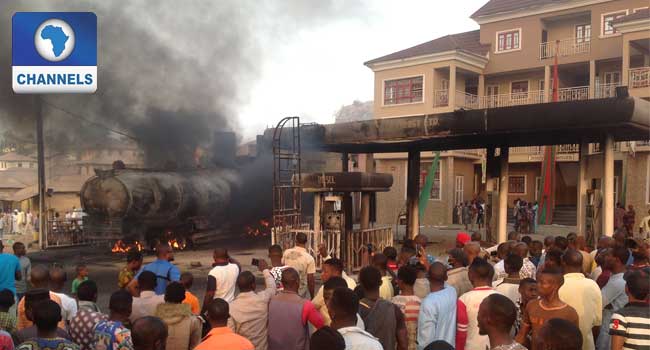 Vehicles, Houses Razed As Fire Engulfs Fueling Station in Ekiti