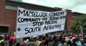 Memelodi residents stage anti-foreigners march in Pretoria, South Africa