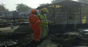 Nema Officials at the blast scene