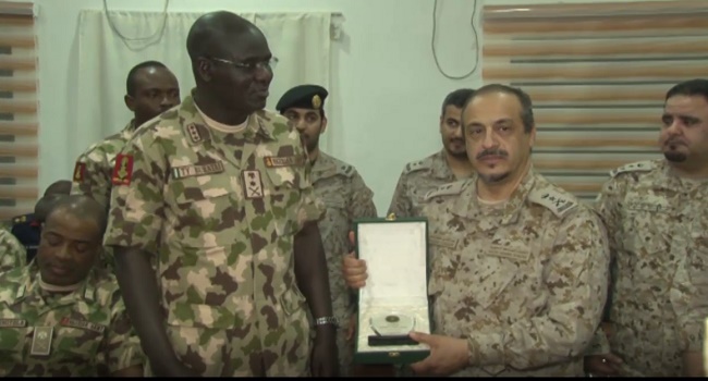 Secretary General of the IMCTC Lieutenant General Abdulelah Alsaleh and Chief of Army Staff Lieutenant General Tukur Burutai
