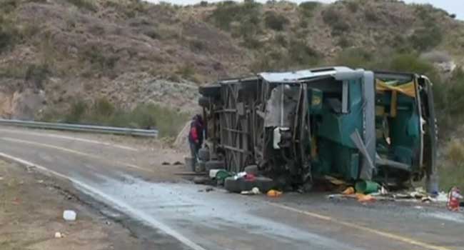 Image result for At least 15 killed as bus crashes in Mendoza, Argentina