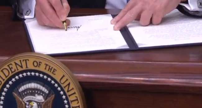 Trump Signs Order