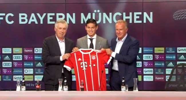 Bayern Welcome James Rodriguez On Loan