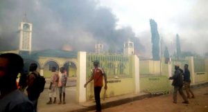 UNIOSUN Students Raze House Where Missing Colleague's Corpse Was Found