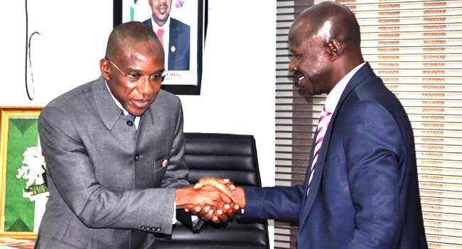 PHOTOS: EFCC Assures AMCON Of Support On Asset Recovery
