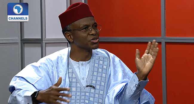 A file photo of Governor Nasir El-Rufai
