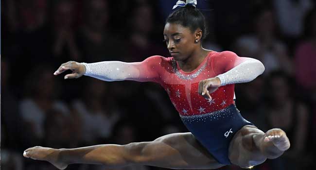 Nerves of steel: Unstoppable Simone Biles leads USA to fifth consecutive world title