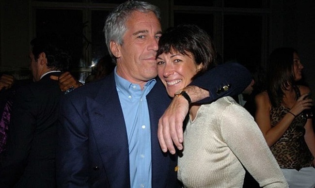 Jeffrey Epstein and Ghislaine Maxwell at a New York function in 2005